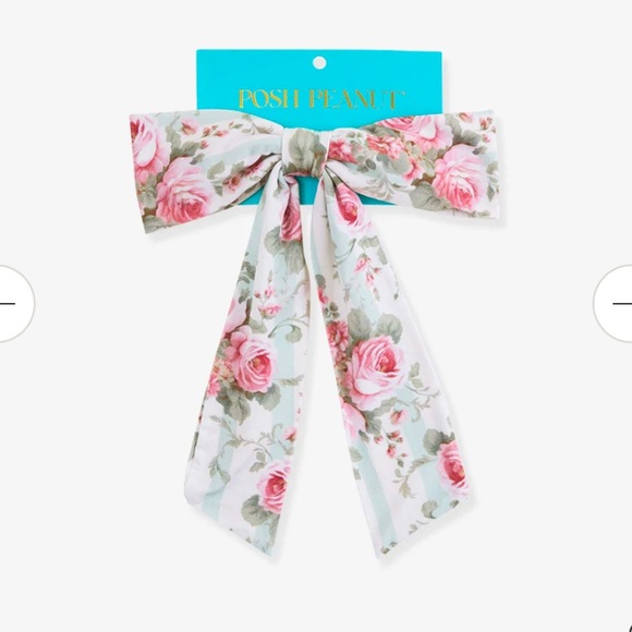 Posh Peanut Trixie Luxe Floral Bow Hair Clip - Picture 2 of 5
